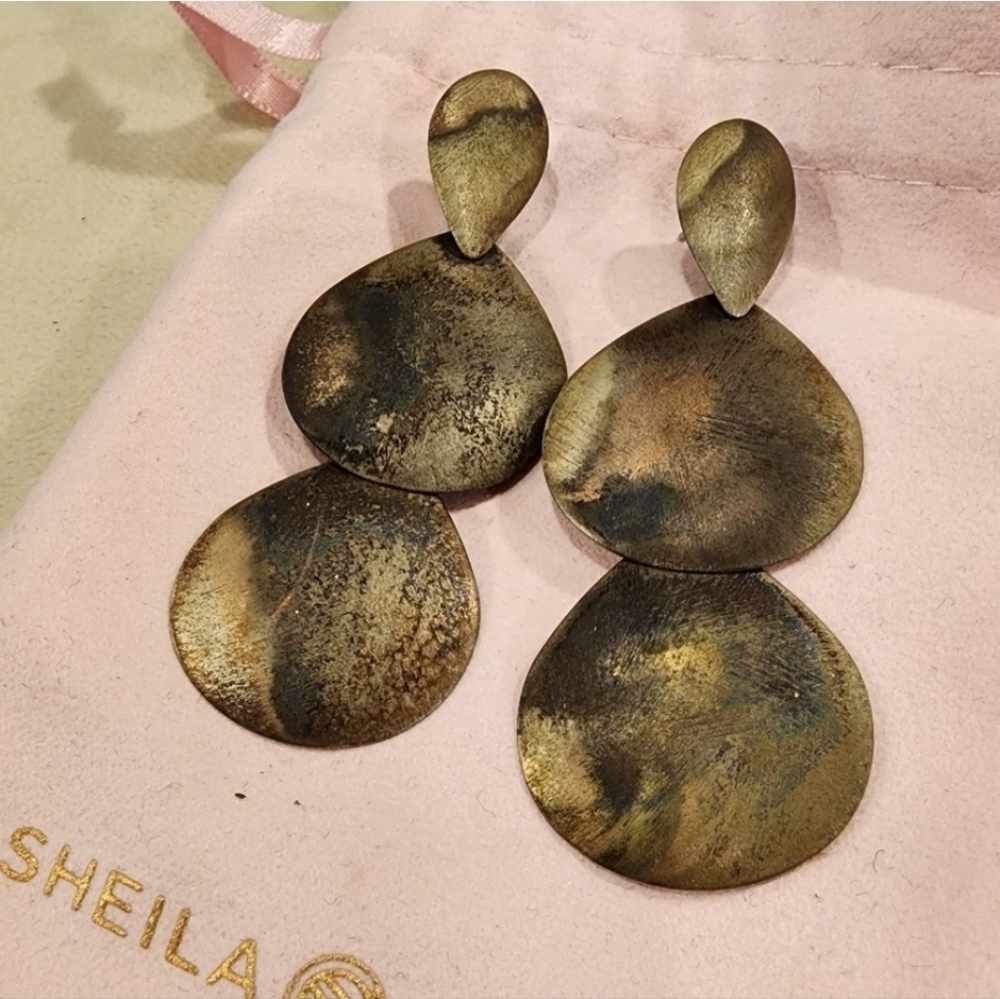 Sheila Fajl Burnished Statement Earrings